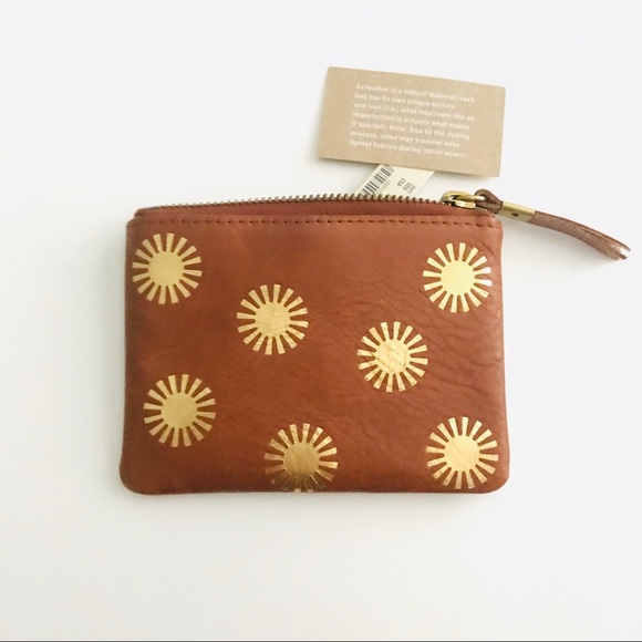 Madewell Handbags - Madewell Leather Pouch Wallet: Sun Stamped Edition